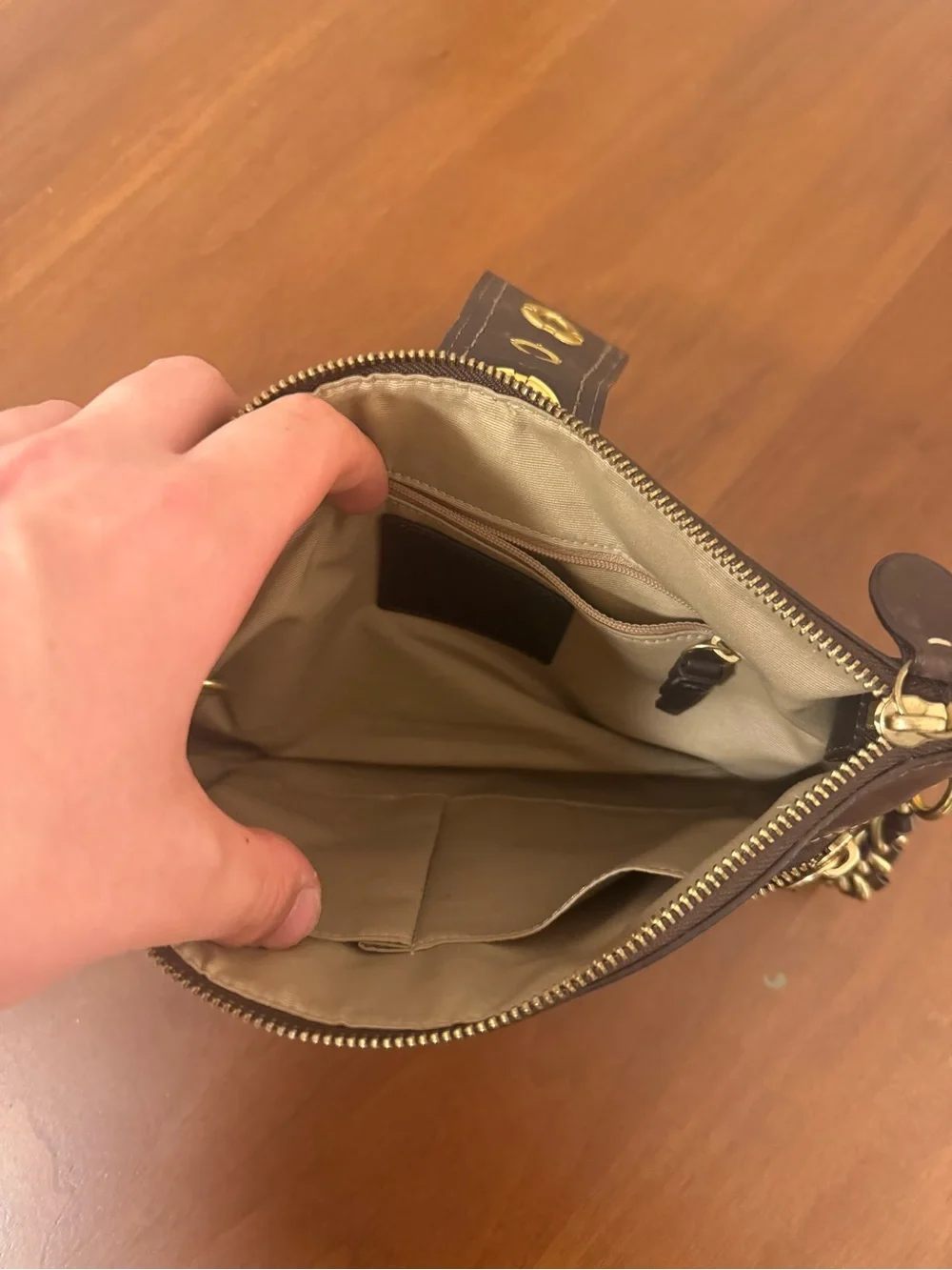 RARE Leather Coach Turnlock Shoulder Bag lightly used